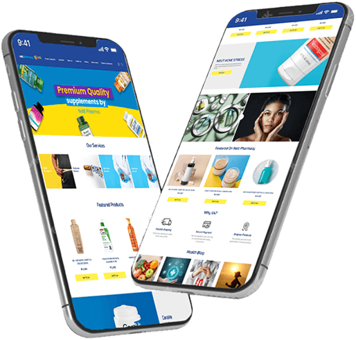 Laptop with rocket illustration