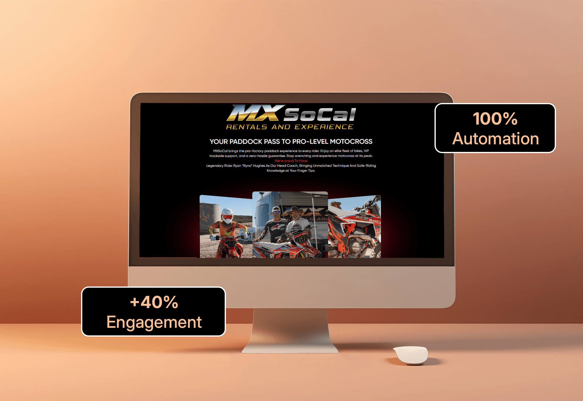 Custom bike rental platform development services for MxSocal