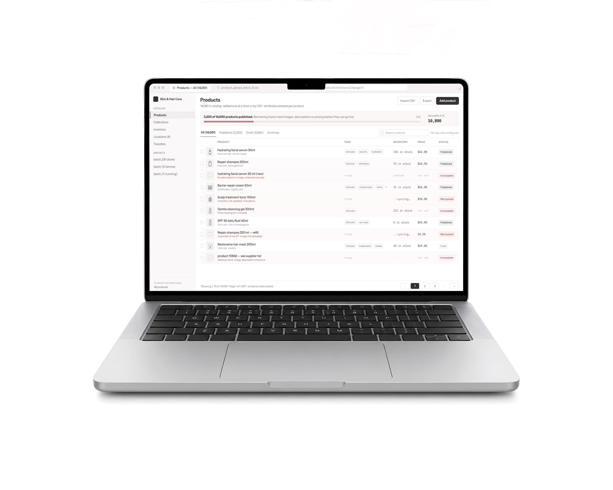 Skin and Hair Center catalog and shopping challenges solved with Shopify and WordPress